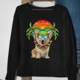 Hawaiian Corgi Dog Wearing Sunglasses Sunset On Beach Summer Sweatshirt Gifts for Old Women Hawaiian Corgi Dog Wearing Sunglasses Sunset On Beach Summer Sweatshirt Gifts for Old Women