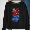 Hawaiian Pineapple American Flag 4Th Of July Patriotic Sweatshirt Gifts for Old Women