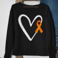 Heart End Gun Violence Awareness Funny Orange Ribbon Enough Sweatshirt Gifts for Old Women