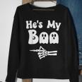 He's My Boo Matching Halloween Pajama Couples He's My Boo Sweatshirt Gifts for Old Women