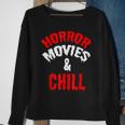 HorrorHorror Movies And Chill Movies Sweatshirt Gifts for Old Women