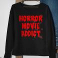 Horror Movie Addict Bloody Blood Stained Horror Sweatshirt Gifts for Old Women