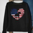 Horse American Flag Heart 4Th Of July Usa Patriotic Pride Sweatshirt Gifts for Old Women