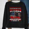I Am A Dad Grandpa And A Veteran Nothing Scares Me Usa 106 Sweatshirt Gifts for Old Women