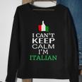 I Cant Keep Calm Im Italian Funny Roots & Heritage Design Sweatshirt Gifts for Old Women