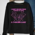 I Dont Watch Porn I Read It Like A Fcking Lady Quote Sweatshirt Gifts for Old Women