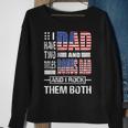 I Have Two Titles Dad And Bonus Dad Flag Clothes Fathers Day Gift For Mens Sweatshirt Gifts for Old Women