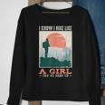 I Hike Like A Girl Hiker Camping Lover Backpacking Sweatshirt Gifts for Old Women