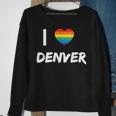 I Love Denver Gay Pride Lbgt Sweatshirt Gifts for Old Women