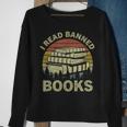 I Read Banned Books Lovers Vintage Funny Book Readers Sweatshirt Gifts for Old Women