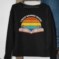 I Read Banned Books Reading Teach Literature Lovers Retro Reading Funny Designs Funny Gifts Sweatshirt Gifts for Old Women