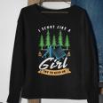 I Scout Like A Girl Try To Keep Up For A Scout Camping Sweatshirt Gifts for Old Women