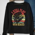 I Still Play With Blocks Retro Vintage Car Mechanic Gift Mechanic Funny Gifts Funny Gifts Sweatshirt Gifts for Old Women