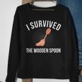 I Survived The Wooden Spoon Spoon Survivor Sweatshirt Gifts for Old Women