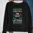 I Wish You A Merry Liftmas Fitness Trainer Sweatshirt Gifts for Old Women