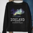 Iceland Map Fire Ice Northern Light Icelandic Souvenir Sweatshirt Gifts for Old Women