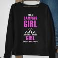 Im A Cool Camping Girl Funny Women Hiking Hunting Sweatshirt Gifts for Old Women