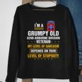 Im A Grumpy Old 82Nd Airborne Division Veteran Sweatshirt Gifts for Old Women