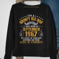Im A Grumpy Old Man I Was Born In September 1967 Birthday Sweatshirt Gifts for Old Women