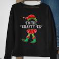 I'm The Crafty Elf Christmas Matching Family Group Sweatshirt Gifts for Old Women