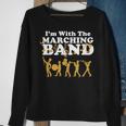 I'm With The Marching Band Musician Parade Sweatshirt Gifts for Old Women