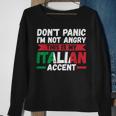 Im Not Angry This Is My Italian Accent Italy Sweatshirt Gifts for Old Women