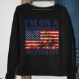 Im On A Government Watchlist Funny American Quotes Sweatshirt Gifts for Old Women