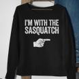 I'm With The Sasquatch Matching Sasquatch Sweatshirt Gifts for Old Women