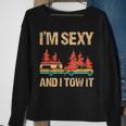 Im Sexy And I Tow It Bigfoot Camp Trees Hike Hiking Camping IT Funny Gifts Sweatshirt Gifts for Old Women