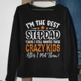 Im The Best Step Dad Crazy Kids Fathers Day Sweatshirt Gifts for Old Women