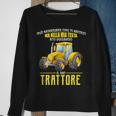 In My Head I Am Driving My Tractor Italian Words Sweatshirt Gifts for Old Women