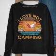 Indoorsy Girls I Love Not Camping Vintage Homebody Mom Girl Sweatshirt Gifts for Old Women