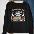 Instructional Coach Activity Instructional Assistant Sweatshirt Gifts for Old Women