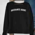 Insurance Agent Job Outfit Costume Retro College Arch Funny Sweatshirt Gifts for Old Women