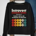 Introvert Horror Story Antisocial Vintage Geek Geek Sweatshirt Gifts for Old Women