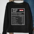 Iraqi Dad Nutrition Facts National Pride Gift For Dad Sweatshirt Gifts for Old Women