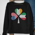 Irish Italian American Flag Ireland Italy Usa Patricks Day Sweatshirt Gifts for Old Women