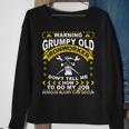 Ironworker Funny Warning Grumpy Old Ironworker Sweatshirt Gifts for Old Women