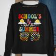 Is It Summer Break Yet Lunch Lady Last Day Of School Groovy Sweatshirt Gifts for Old Women