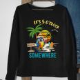 It's 5 O’Clock Somewhere Parrot Sunset Drinking Sweatshirt Gifts for Old Women