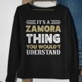 Its A Zamora Thing You Wouldnt Understand Matching Name Sweatshirt Gifts for Old Women