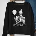 Its My Party Lazy Halloween Costume Skeleton Skull Birthday Sweatshirt Gifts for Old Women