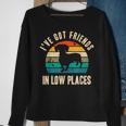 I've Got Friends In Low Places Dachshund Vintage Sweatshirt Gifts for Old Women