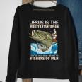 Jesus Fisher Of Bible Verse Fishing Dad Grandpa Sweatshirt Gifts for Old Women