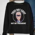 Joe Biden Is Not My President Funny Anti Joe Biden Sweatshirt Gifts for Old Women