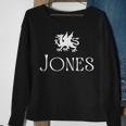Jones Surname Welsh Family Name Wales Heraldic Dragon Sweatshirt Gifts for Old Women