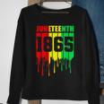 Junenth 1865 African Flag Color Celebrate Junenth Sweatshirt Gifts for Old Women