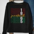 Junenth Black Freedom 1865 African American Sweatshirt Gifts for Old Women