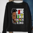 Junenth Black King Melanin Father Day Men Son Dad Boys Sweatshirt Gifts for Old Women