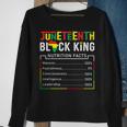 Junenth Black King Nutritional Facts Melanin Men Fat Sweatshirt Gifts for Old Women